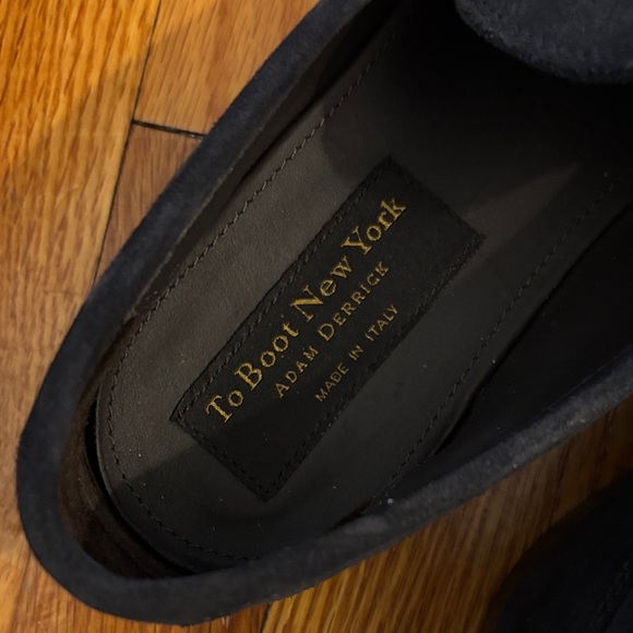 To Boot Dark Blue Loafers with Metal Accent - Picture 4 of 12